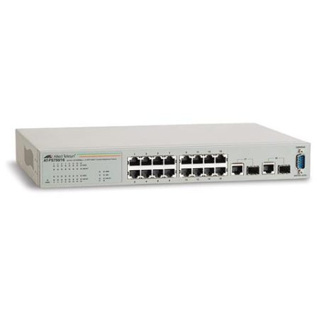 Allied Telesis Ethernet Switch Allied Telesis Websmart At-Fs750/16 16 Porte Gestibile – 18 X Rj-45 – 2 X Slot Espansione – 10/100/1000Base-T – Parato Montabile, Rack-Montabile Switch