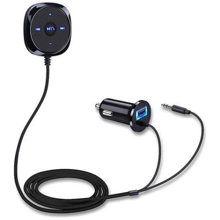 Htn Bluetooth Car Kit Ricevitore Bluetooth, Adattatore Audio A Mani Libere Ripetitore Wifi