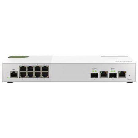 Switch Qnap Switch Di Rete Qsw-M2108R-2C Gestito L2 2.5G Ethernet (100/1000/2500) Supporto Power Over Ethernet (Poe) Bianco